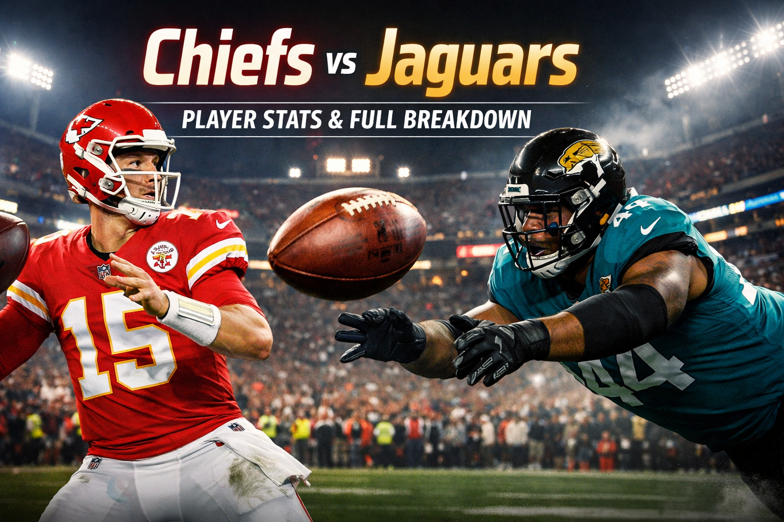 Kansas City Chiefs vs Jacksonville Jaguars Match Player Stats