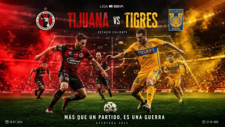 Club Tijuana vs Tigres UANL Lineups