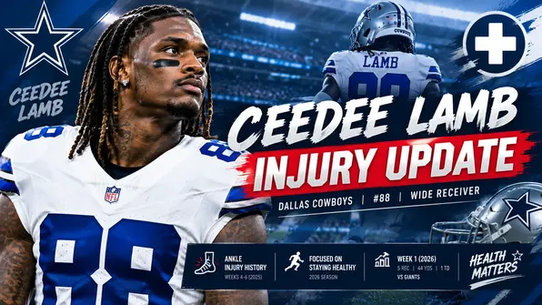 CeeDee Lamb injury update for the Dallas Cowboys